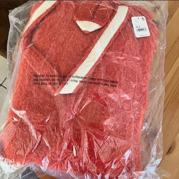 Free People Orange Daisy Tote with oversized Scarf - Picture 3 of 3